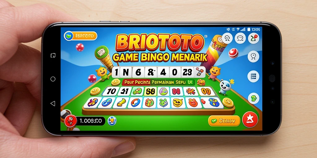 Tampilan gameplay BRIOTOTO dengan suasana bingo yang menyenangkan.