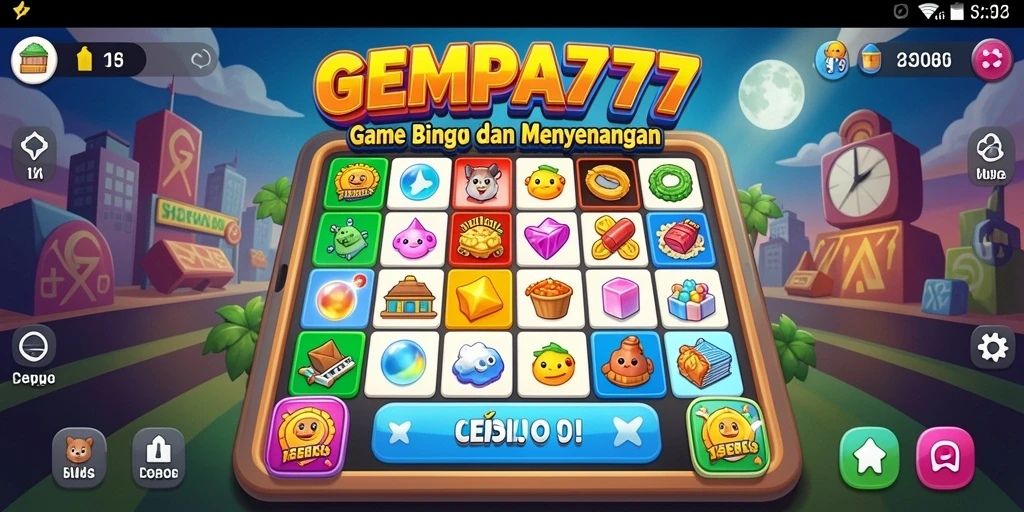 Tampilan gameplay seru dari GEMPA777 dalam permainan Bingo.