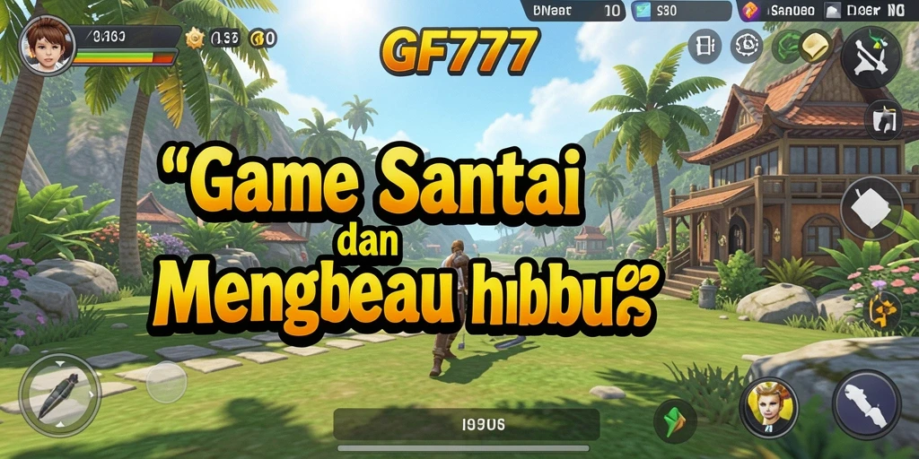 Tampilan gameplay GF777 yang menghibur dengan warna cerah.