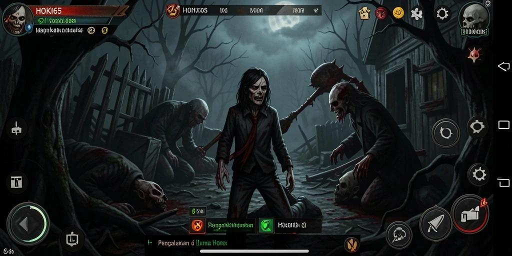 Gameplay HOKI65 yang menegangkan dengan suasana horor yang intens.