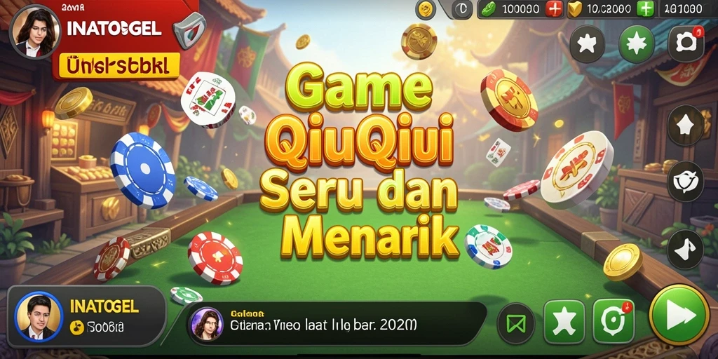 Tampilan gameplay QiuQiu yang seru dan menarik di INATOGEL.