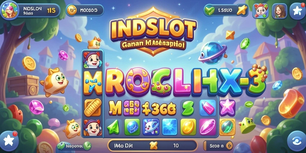 Screenshot gameplay INDSLOT yang seru dan penuh warna.