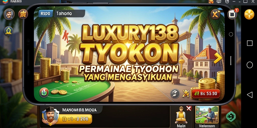 Screenshot gameplay LUXURY138 menampilkan pengelolaan bisnis yang dinamis.