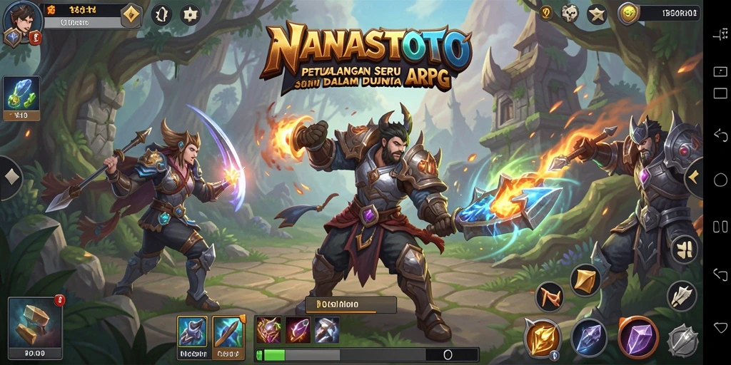 Tangkapan layar gameplay NANASTOTO yang menegangkan saat bertarung melawan boss.