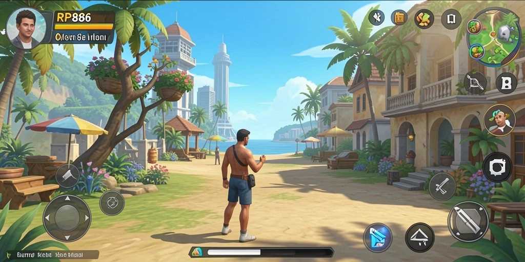Screenshot RP886 menampilkan karakter lucu dalam gameplay yang menyenangkan.