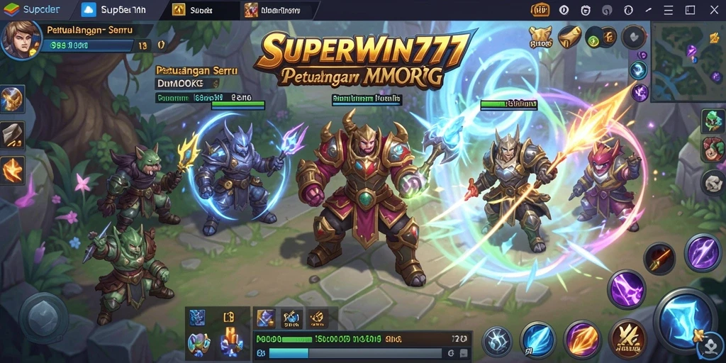 Tampilan gameplay SUPERWIN777 yang menakjubkan dan seru.