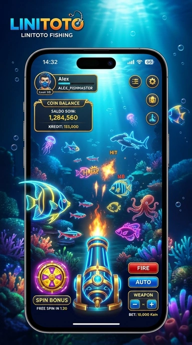 Layar utama aplikasi linitoto menampilkan koleksi aplikasi terbaru dan terpopuler.